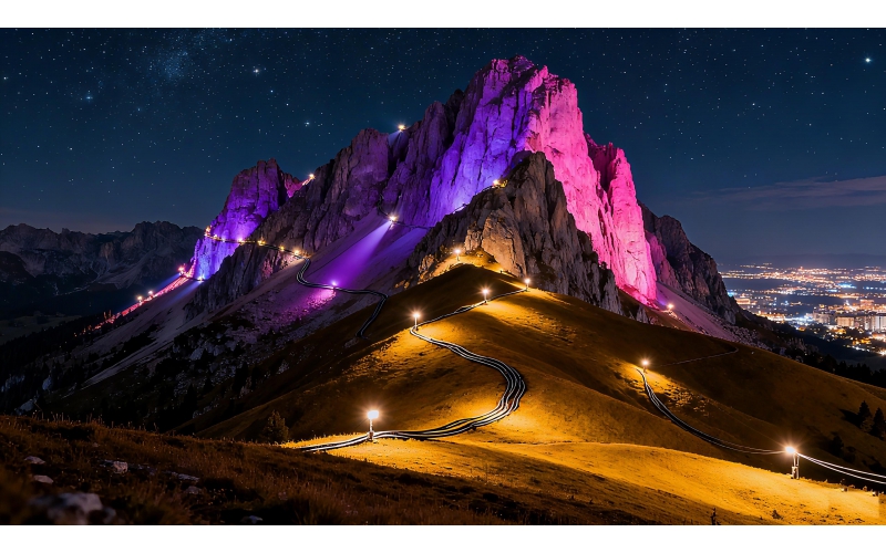 光影塑山魂：山體亮化工程的藝術(shù)、科技與實(shí)踐探索